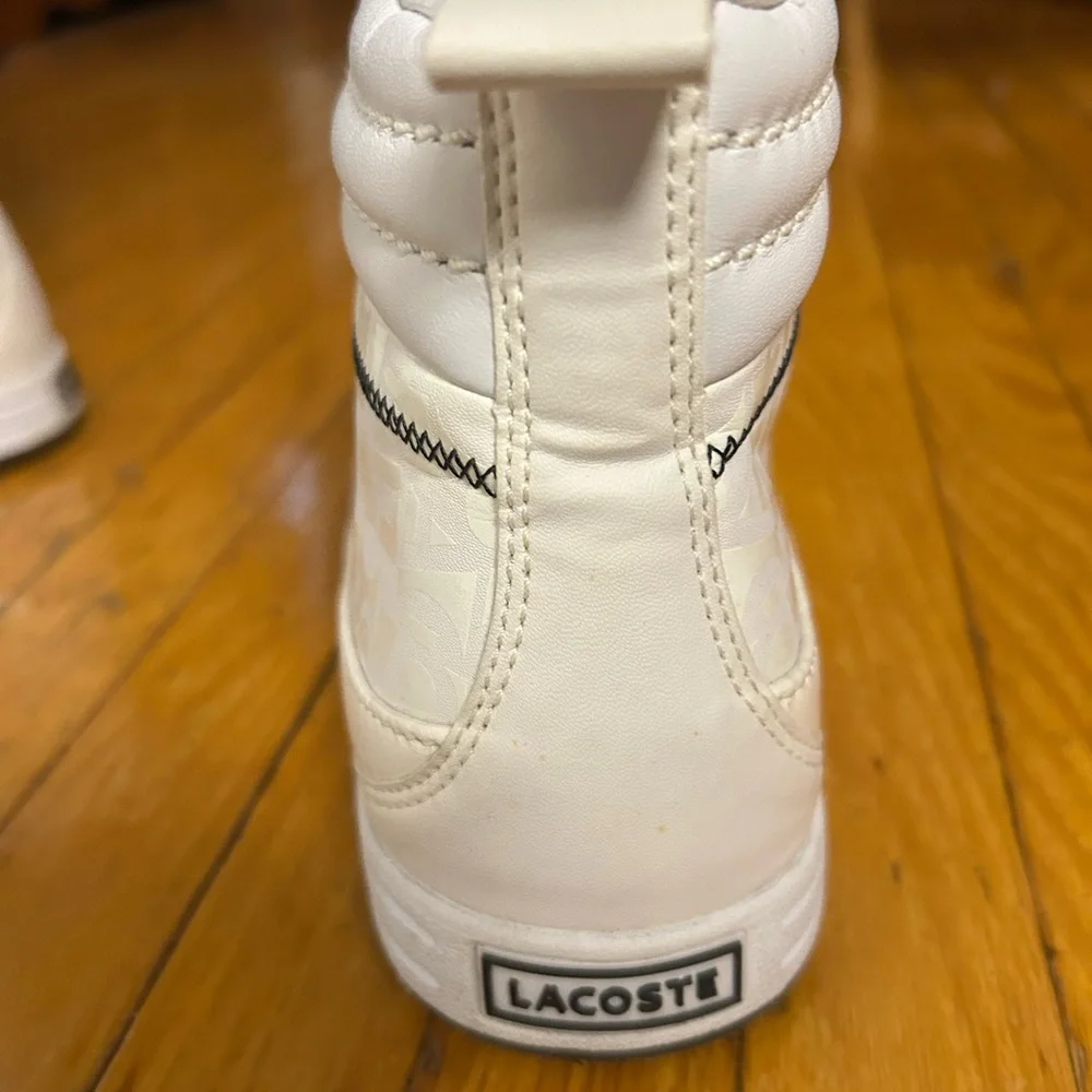 Lacoste White Women’s High-Top Sneakers - Picture 4 of 7